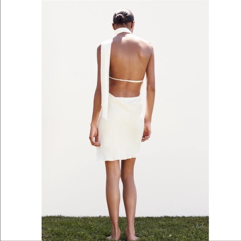 ZARA SATIN EFFECT DRESS - Picture 14 of 15